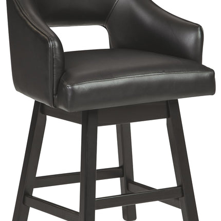 Tallenger - Upholstered Swivel Barstool (Set of 2) Signature Design by Ashley® 