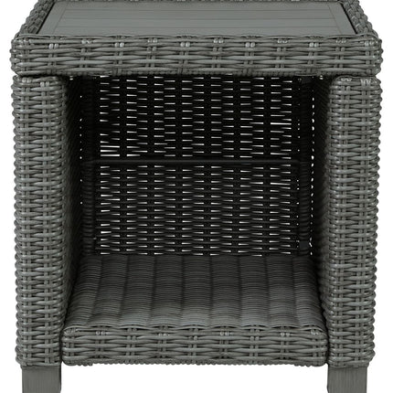 Elite Park - Gray - Square End Table Signature Design by Ashley® 