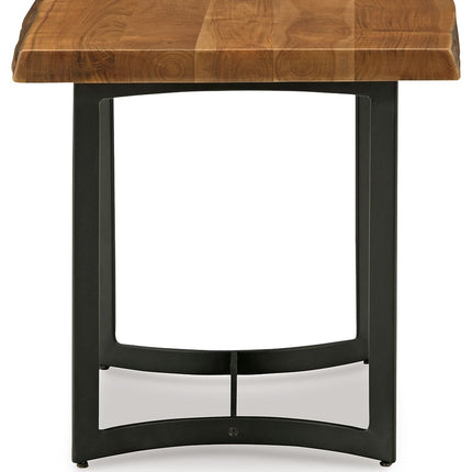 Fortmaine - Brown / Black - Rectangular End Table Signature Design by Ashley® 