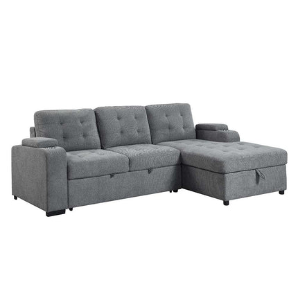 Kabira - Sectional Sofa - Gray Fabric ACME 