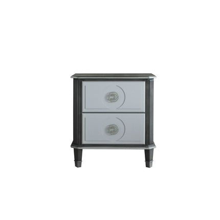 House - Beatrice Nightstand - Charcoal & Light Gray Finish ACME 