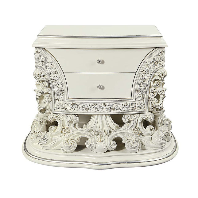 Adara - Nightstand - Antique White Finish ACME 