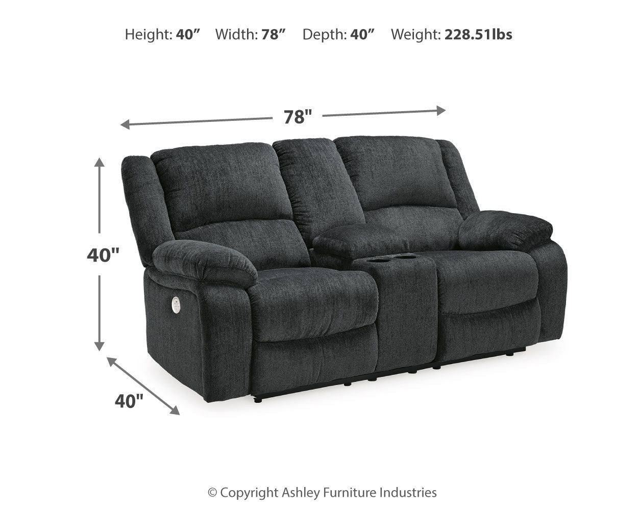 Draycoll - Reclining Loveseat Ashley Furniture 