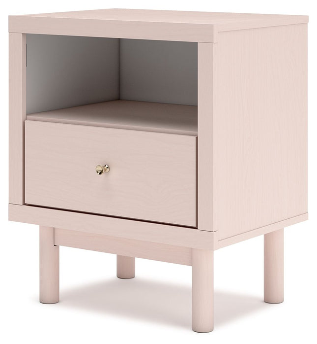 Wistenpine - Blush - One Drawer Night Stand Signature Design by Ashley® 