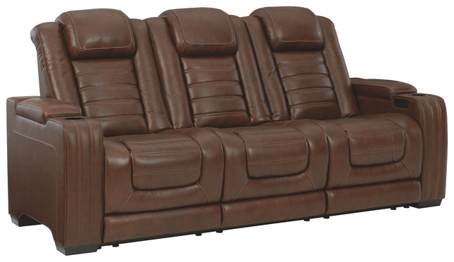 Backtrack - Chocolate - Pwr Rec Sofa With Adj Headrest Ashley Furniture 