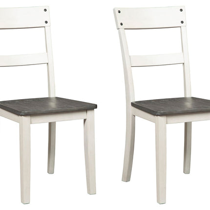 Nelling - White / Brown / Beige - Dining Room Side Chair (Set of 2) Signature Design by Ashley® 