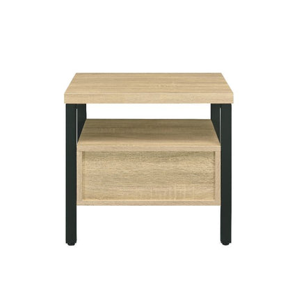 Yawan - Accent Table - Oak & Black Finish ACME 