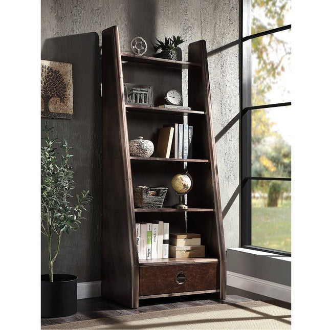 Brancaster - Bookcase - Aluminum - Tony's Home Furnishings