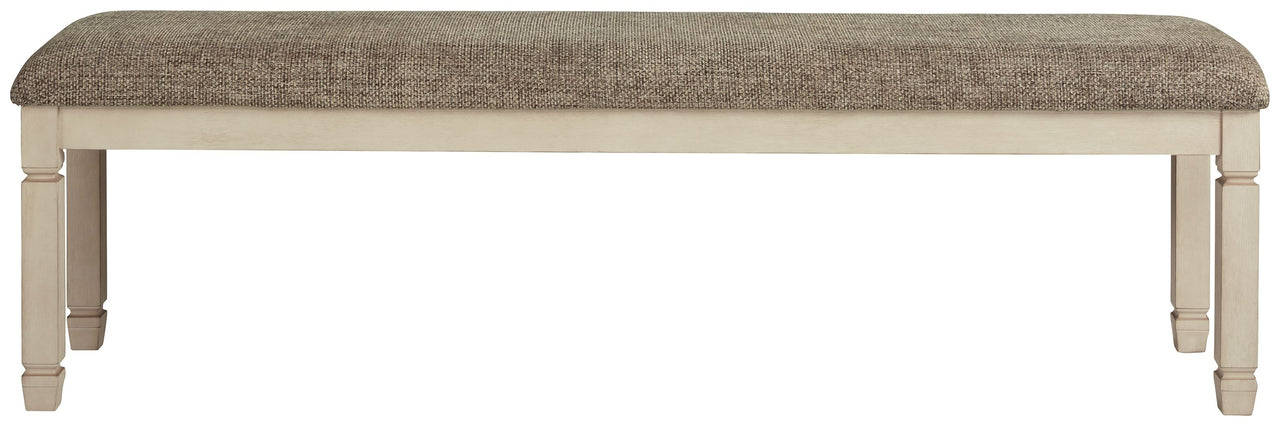 Bolanburg - Brown / Beige - Extra Large Uph Drm Bench - Tony's Home Furnishings