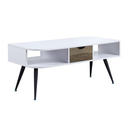 Halima - Accent Table - White & Black Finish ACME 