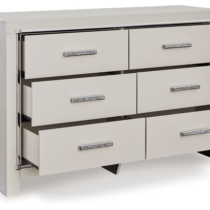 Zyniden - Silver - Six Drawer Dresser Signature Design by Ashley® 