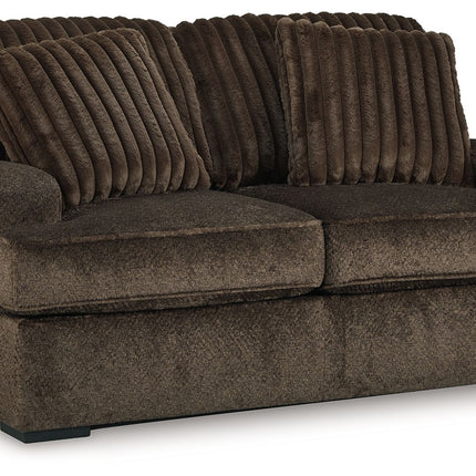 Aylesworth - Chocolate - Loveseat - Tony's Home Furnishings