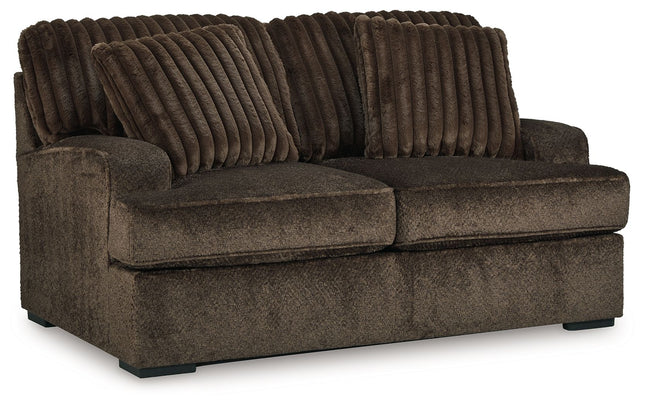 Aylesworth - Chocolate - Loveseat - Tony's Home Furnishings