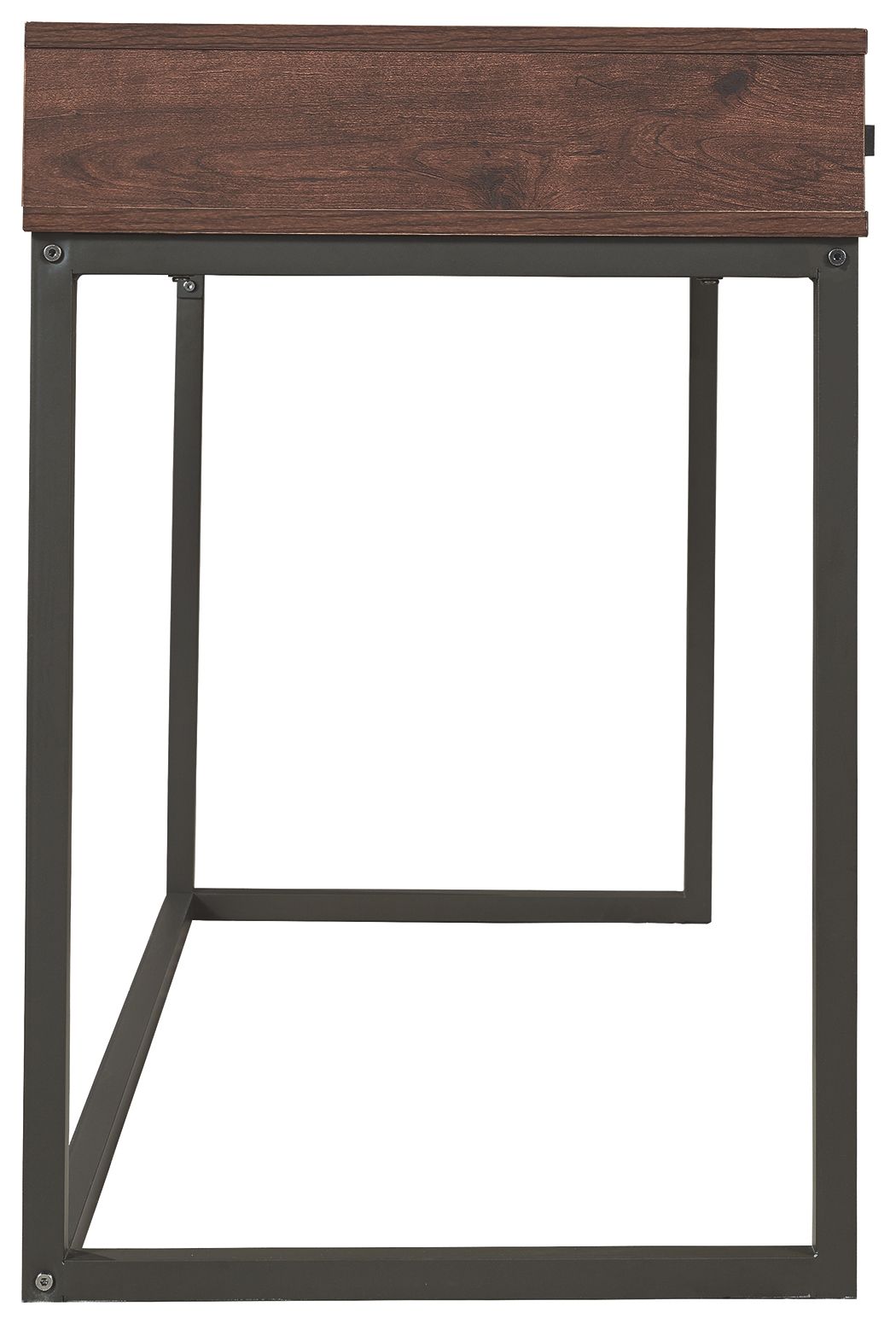 Horatio - Warm Brown / Gunmetal - Home Office Small Desk - Tony's Home Furnishings