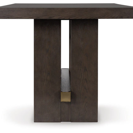 Burkhaus - Dark Brown - Rectangular Dining Room Counter Table Signature Design by Ashley® 