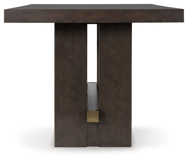 Burkhaus - Dark Brown - Rectangular Dining Room Counter Table Signature Design by Ashley® 