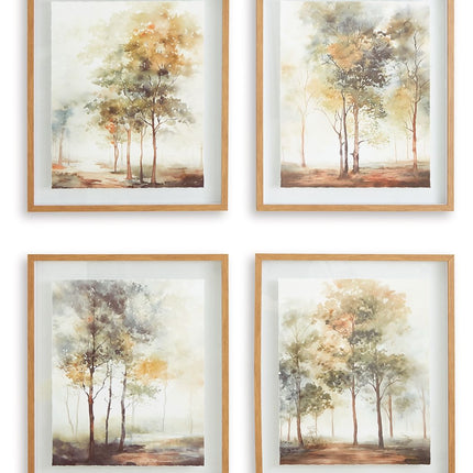 Bryneford - Multi - Wall Art Set (Set of 4) - Tony's Home Furnishings