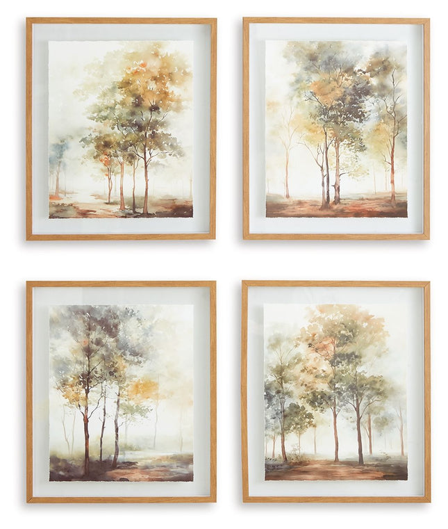 Bryneford - Multi - Wall Art Set (Set of 4) - Tony's Home Furnishings