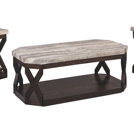 Radilyn - Grayish Brown - Occasional Table Set (Set of 3) Ashley Furniture 