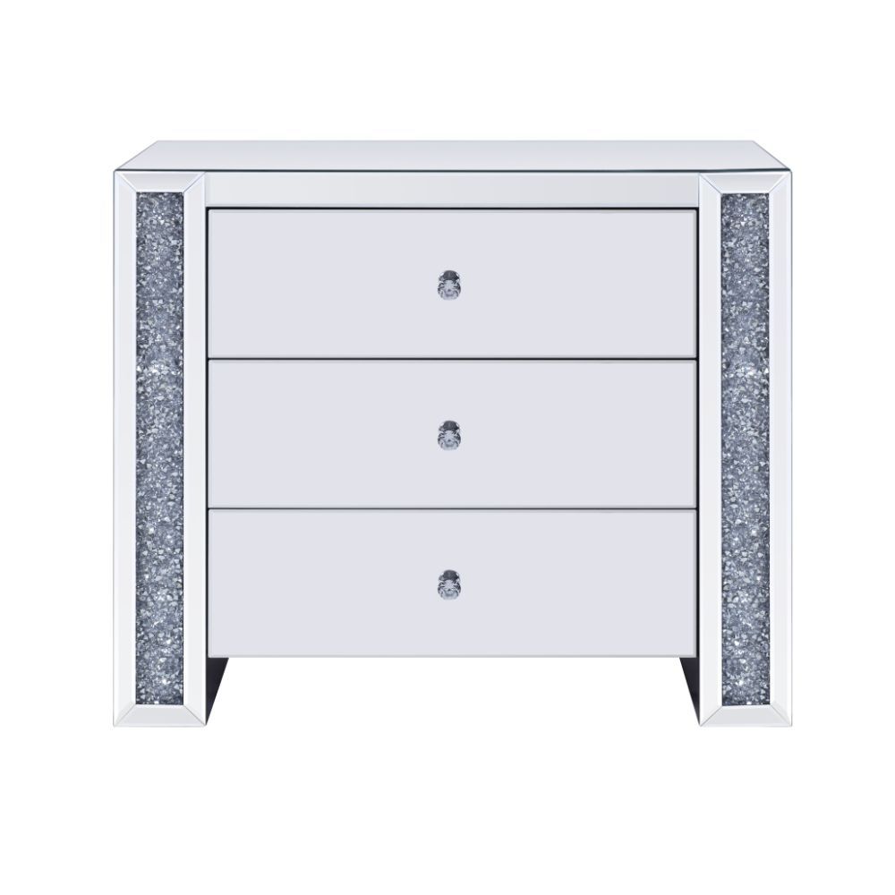 Noralie - Accent Table - Mirrored - 32" ACME 