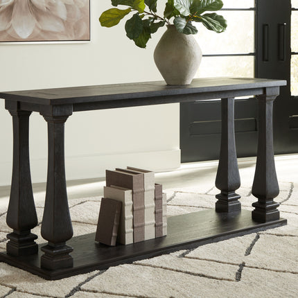 Wellturn - Black - Sofa Table Signature Design by Ashley® 