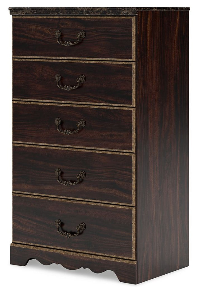 Glosmount - Two-tone - Five Drawer Chest Signature Design by Ashley® 