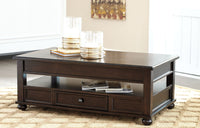 Thumbnail for Barilanni - Dark Brown - Lift Top Cocktail Table - Tony's Home Furnishings