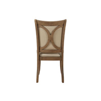 Harald - Side Chair (Set of 2) - Beige PU & Gray Oak ACME 