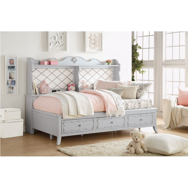 Edalene - Twin Daybed With USB & Storage - Gray - Tony's Home Furnishings