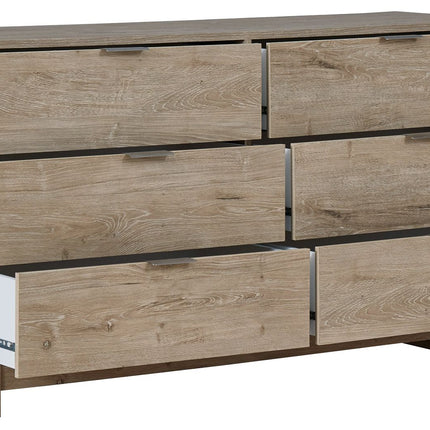 Oliah - Beige - Six Drawer Dresser - 31'' Height Signature Design by Ashley® 