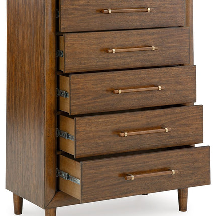 Lyncott - Brown - Five Drawer Chest Signature Design by Ashley® 