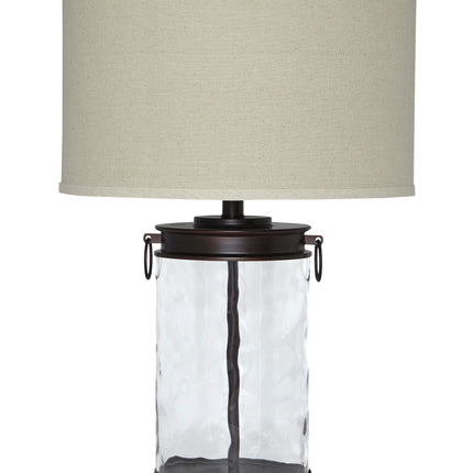 Tailynn - Clear / Bronze Finish - Glass Table Lamp Ashley Furniture 