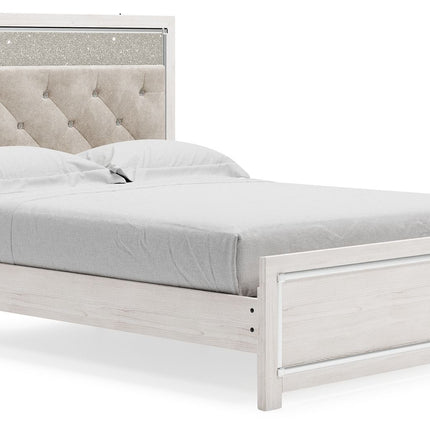 Altyra - White - Queen Panel Bed With Roll Slats - Tony's Home Furnishings