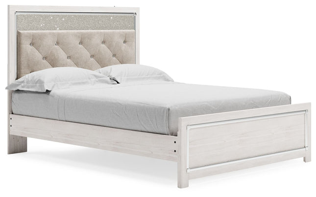 Altyra - White - Queen Panel Bed With Roll Slats - Tony's Home Furnishings