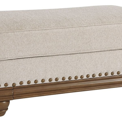 Harleson - Wheat - Ottoman Ashley Furniture 