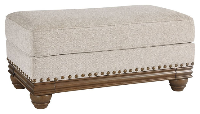 Harleson - Wheat - Ottoman Ashley Furniture 