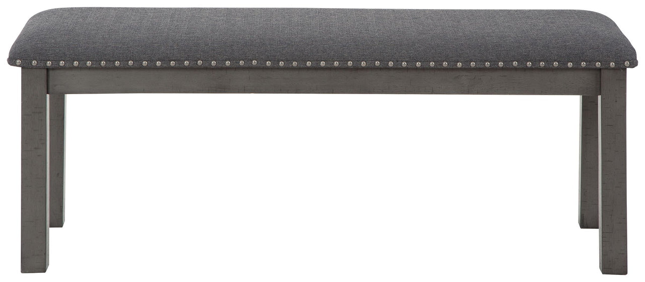 Myshanna - Gray - Upholstered Bench - Tony's Home Furnishings