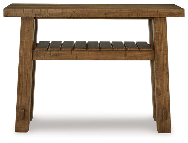 Mackifeld - Warm Brown - Sofa Table Signature Design by Ashley® 