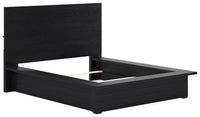 Londer - Black - Queen Panel Bed