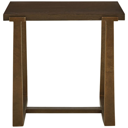 Balintmore - Brown / Gold Finish - Rectangular End Table Signature Design by Ashley® 