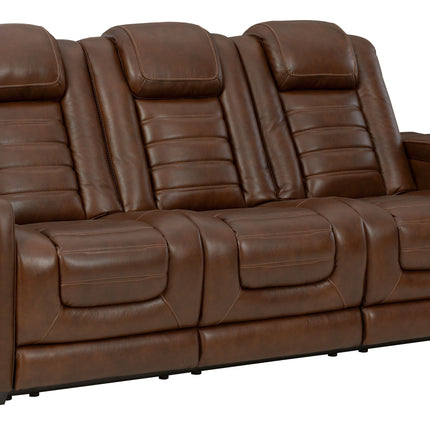 Backtrack - Chocolate - Pwr Rec Sofa With Adj Headrest Ashley Furniture 