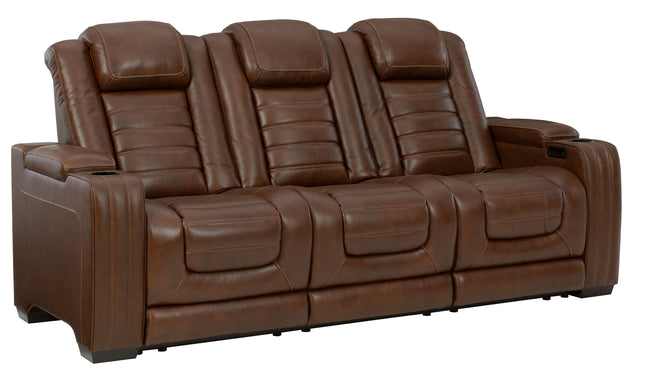 Backtrack - Chocolate - Pwr Rec Sofa With Adj Headrest Ashley Furniture 