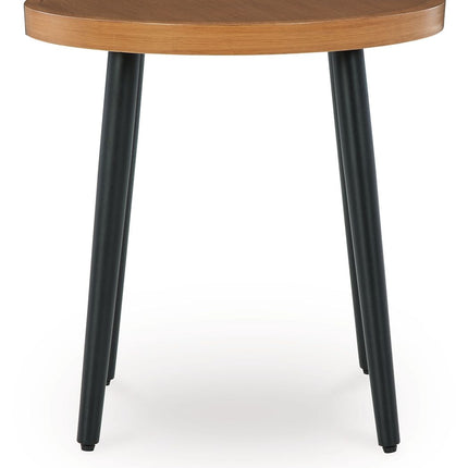 Horizon Hall - Two-tone Brown - Round End Table Signature Design by Ashley® 