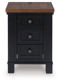 Wildenauer - Brown / Black - Chair Side End Table