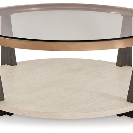 Frazwa - Multi - Round Cocktail Table Signature Design by Ashley® 