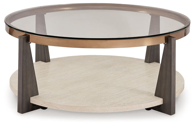 Frazwa - Multi - Round Cocktail Table Signature Design by Ashley® 