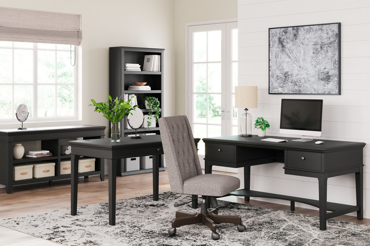 Beckincreek - Black - Home Office Storage Leg Desk - Tony's Home Furnishings