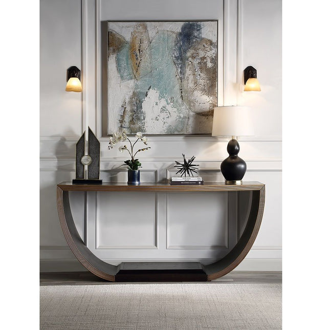 Maceo - Console Table - Black & Gold - Tony's Home Furnishings