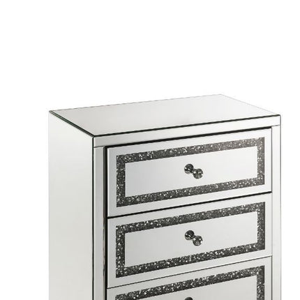 Noor - Cabinet - Mirrored & Faux Diamonds Inlay ACME 