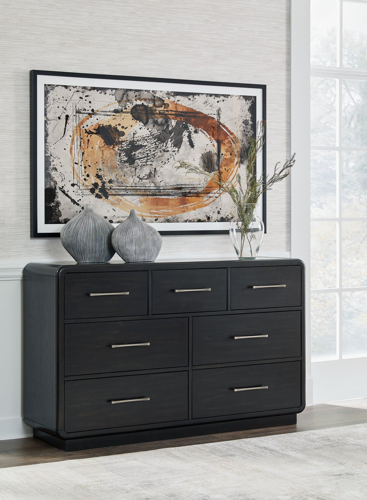 Rowanbeck - Black - Dresser Signature Design by Ashley® 